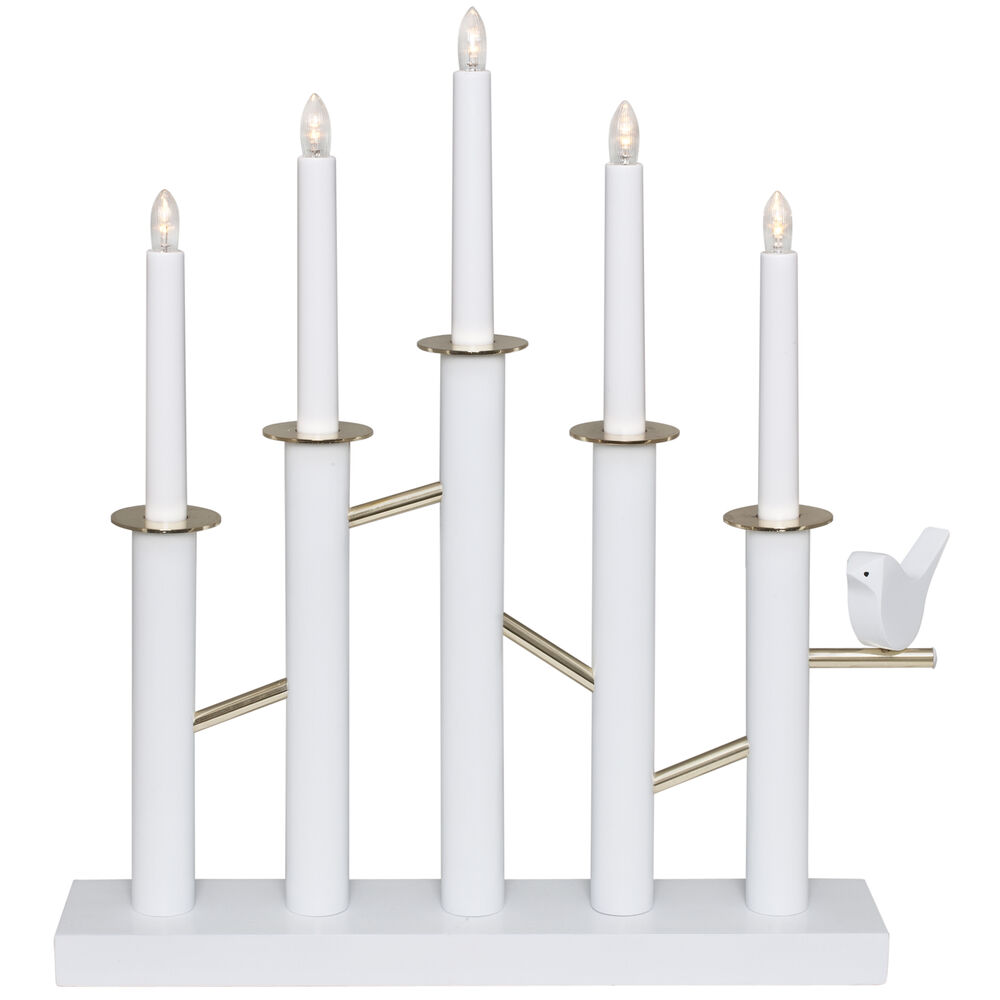 LED-Weihnachtsleuchter, BIRDY CANDLESTICK, 5 LED/E10/10-55V/0,2W Bild 2