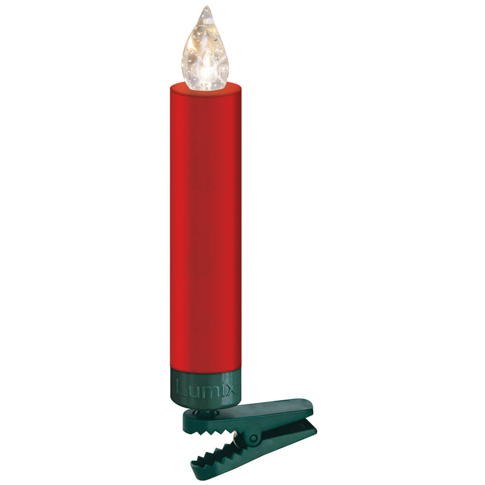 kabellose Kerzen, LUMIX SUPERLIGHT MINI, superhelle warmweie LEDs, rot Bild 2