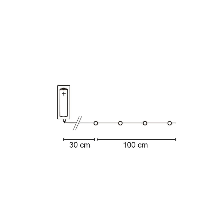 LED-Minilichterkette, bunte LEDs Bild 3