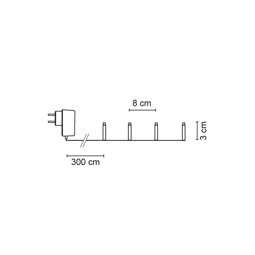 LED-Minilichterkette, 120 warmweie/multicolor LEDs Bild 3