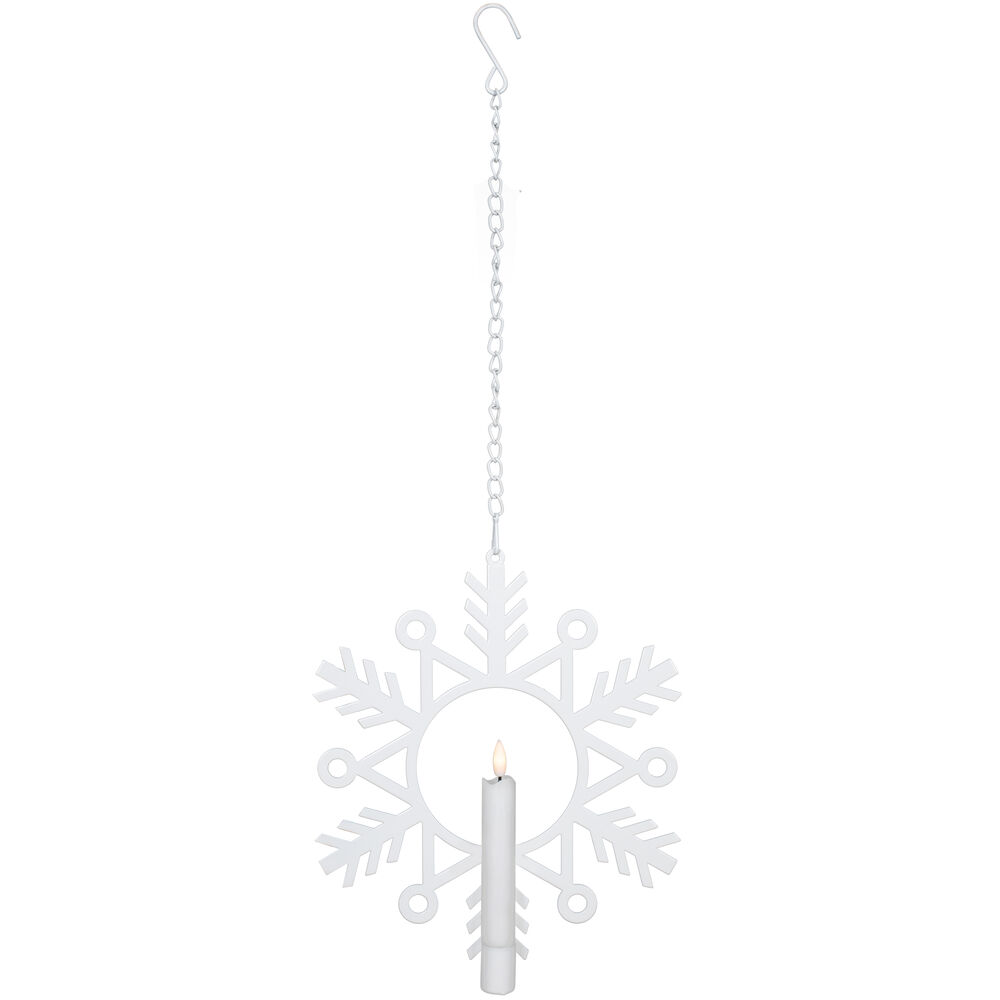 Fensterbild, FLAMME SNOW, 1 warmweie flackernde LED Bild 3