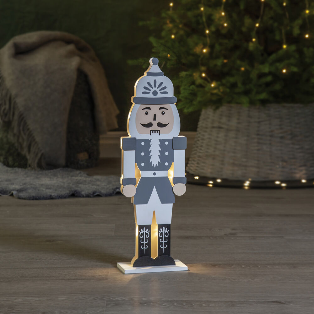 LED-Weihnachtsfigur, NUT CRACKER, 10 warmweie LEDs Bild 2