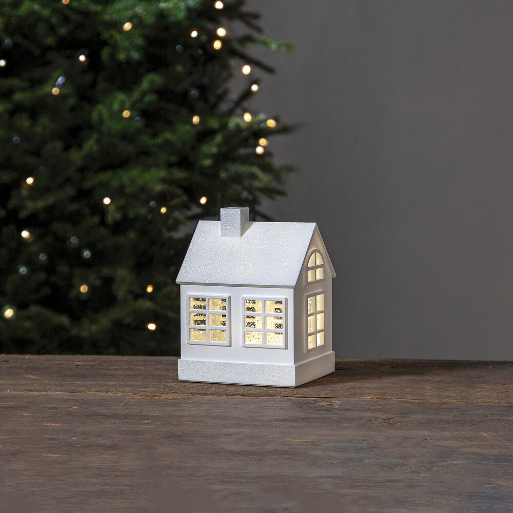 Wasserlaterne, VINTER, Haus klein, 3 warmweie LEDs Bild 2