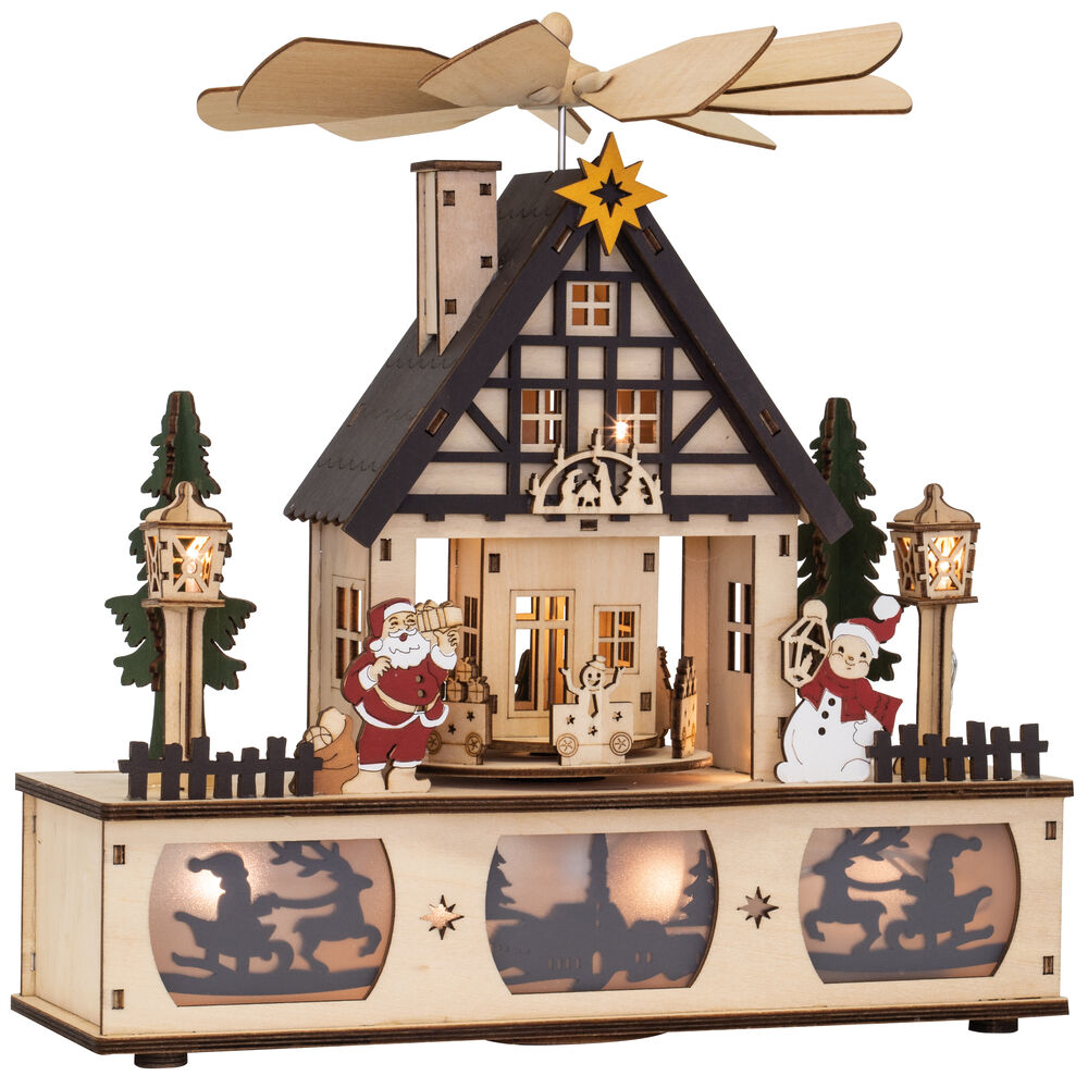 LED-Weihnachtsleuchter, warmweie LEDs