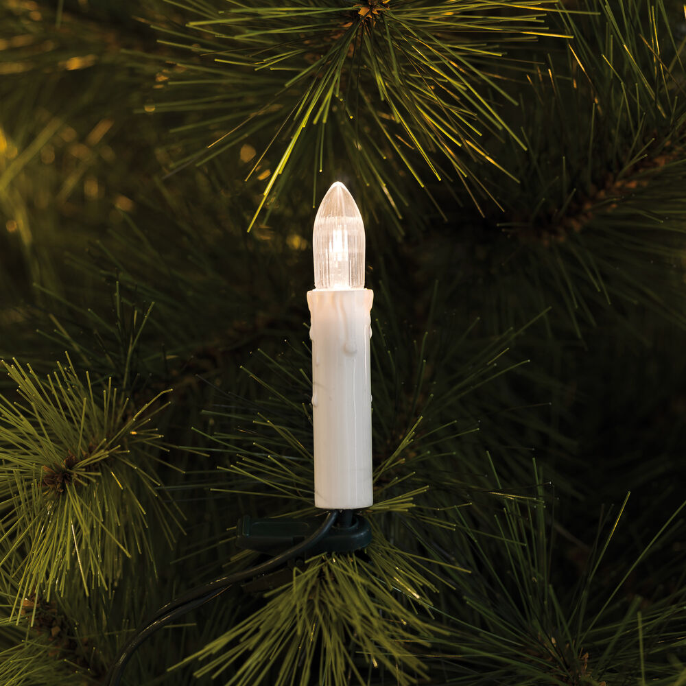 LED-Weihnachtsbaumkette, 20 x E10/3V/0,06W, klar/wei, E10
