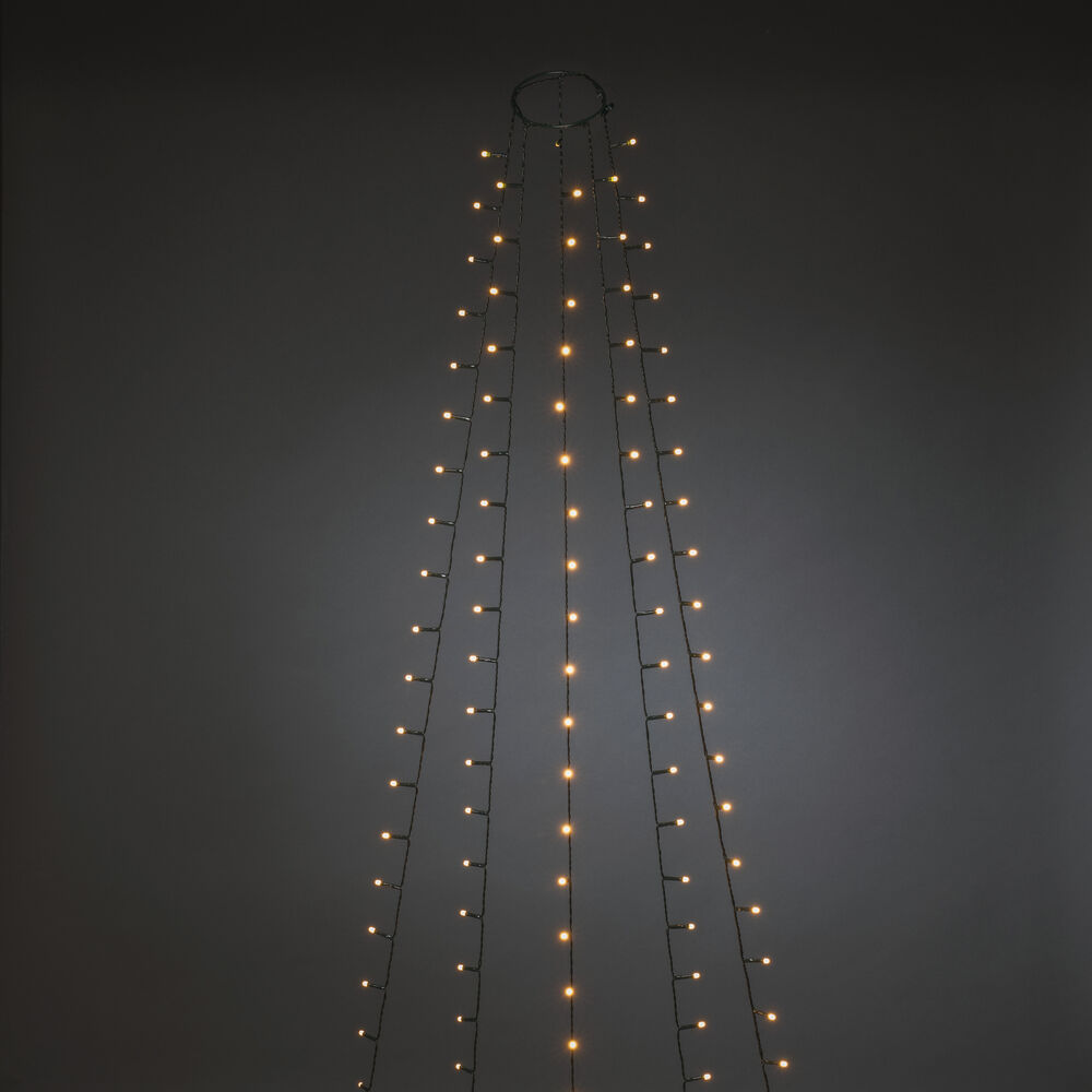 LED-Minilichterkette, 150 bernsteinfarbene LEDs, fr Weihnachtsbume Bild 2