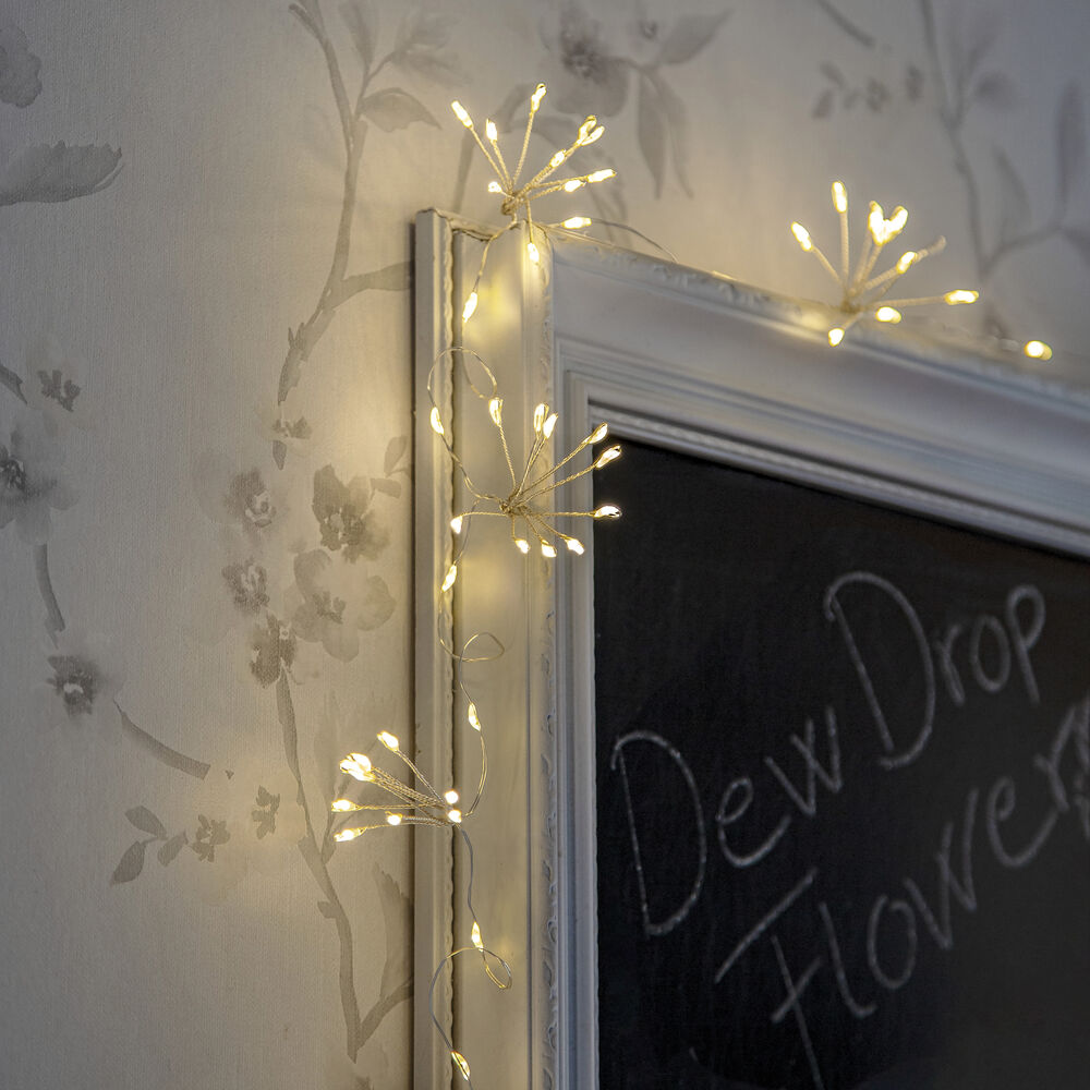 LED-Minilichterkette,  DEW DROP FLOWER, 10 Buketts mit je 10 warmweien LEDs  Bild 4