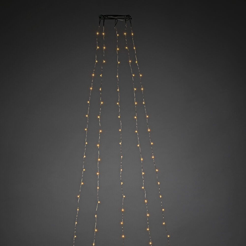 LED-Minilichterkette, 180 bernsteinfarbene LEDs, fr Weihnachtsbume Bild 2