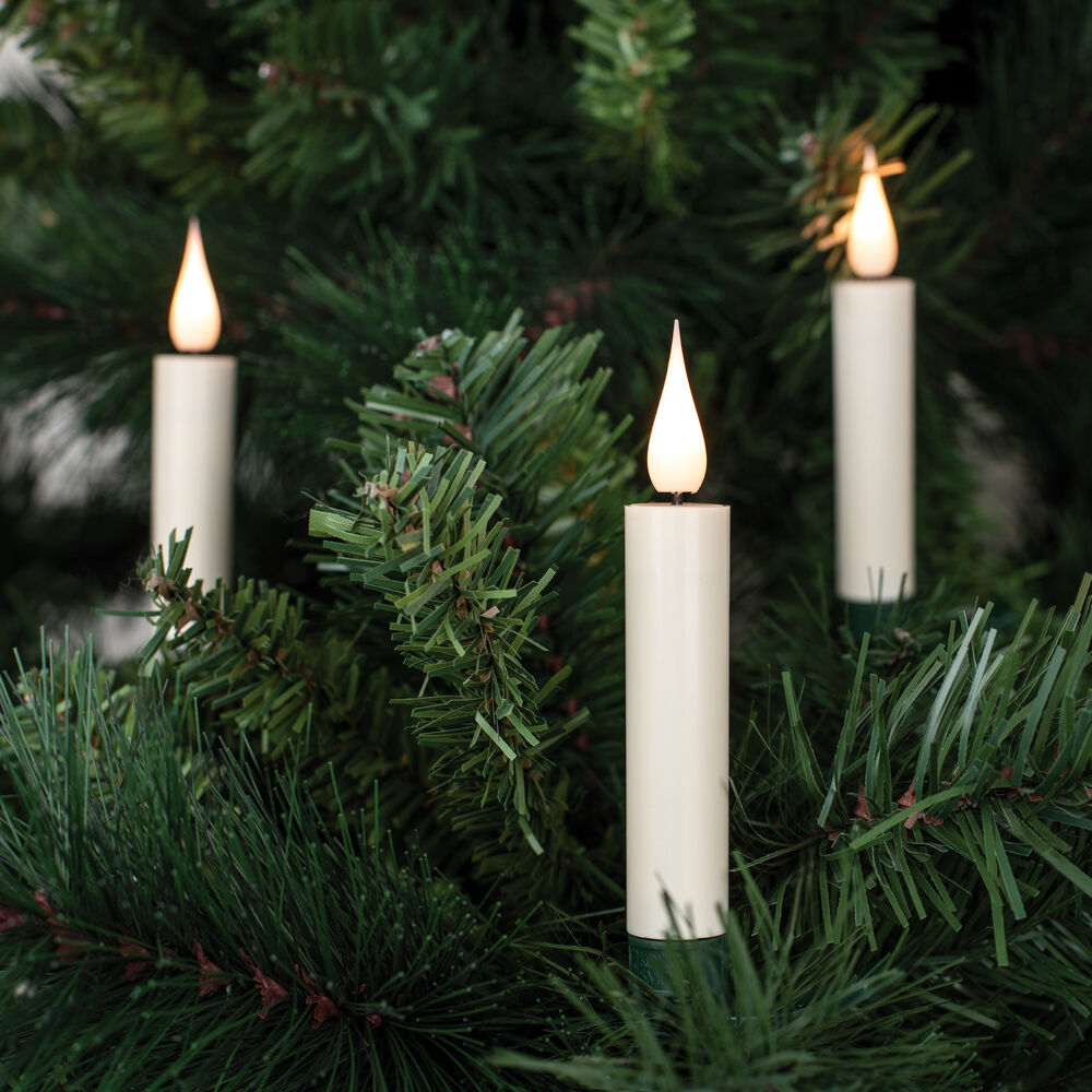 LED-Weihnachtsbaumkette, elfenbein, LEDs warmwei