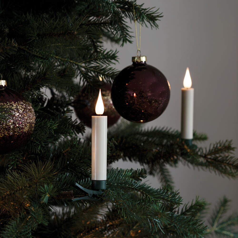 LED-Weihnachtsbaumkette, elfenbein, LEDs warmwei Bild 5