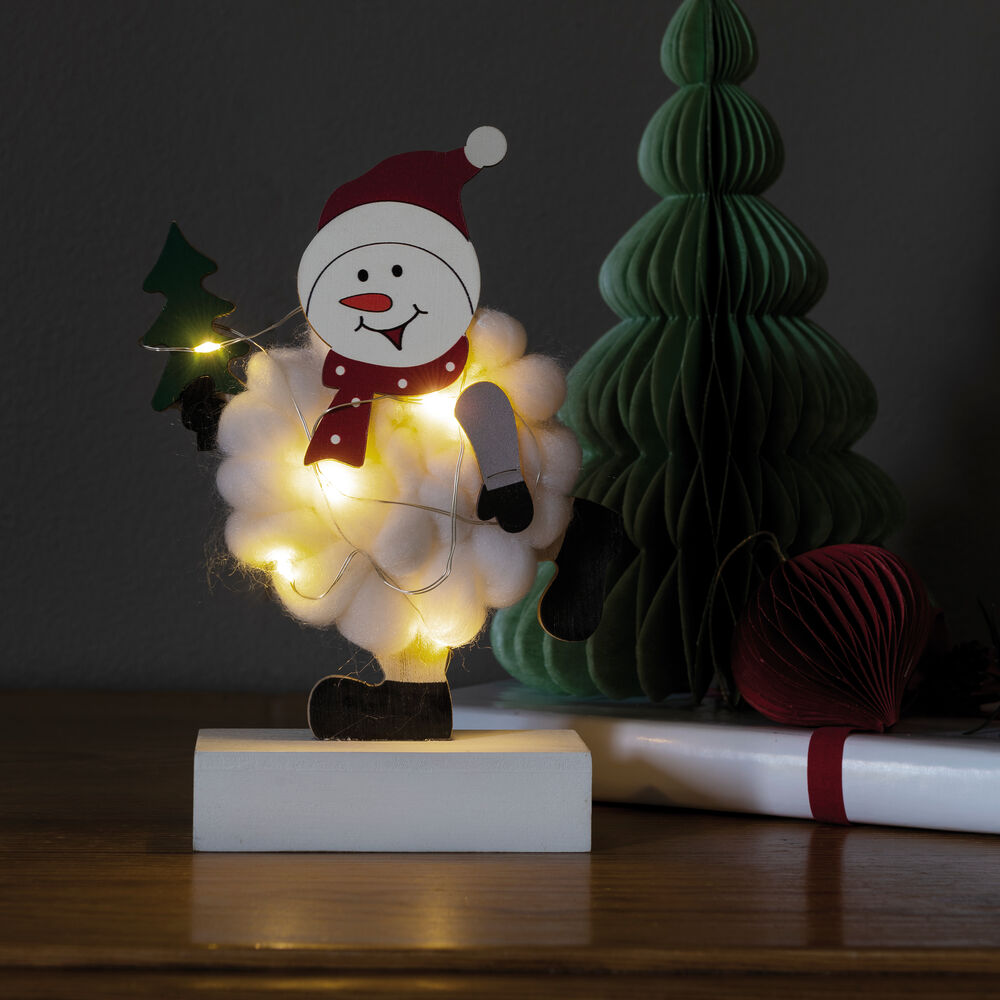 LED-Schneemann, 6 warmweie LEDs Bild 2