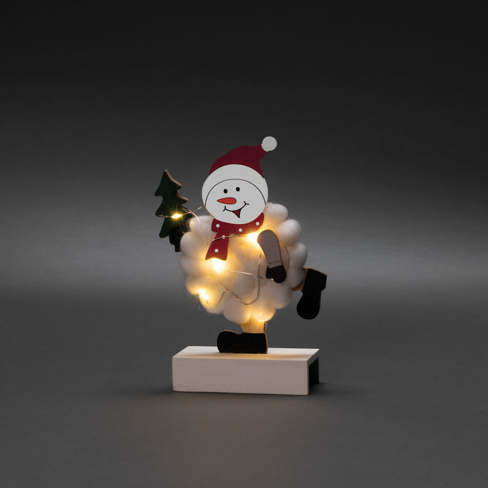 LED-Schneemann, 6 warmweie LEDs Bild 3