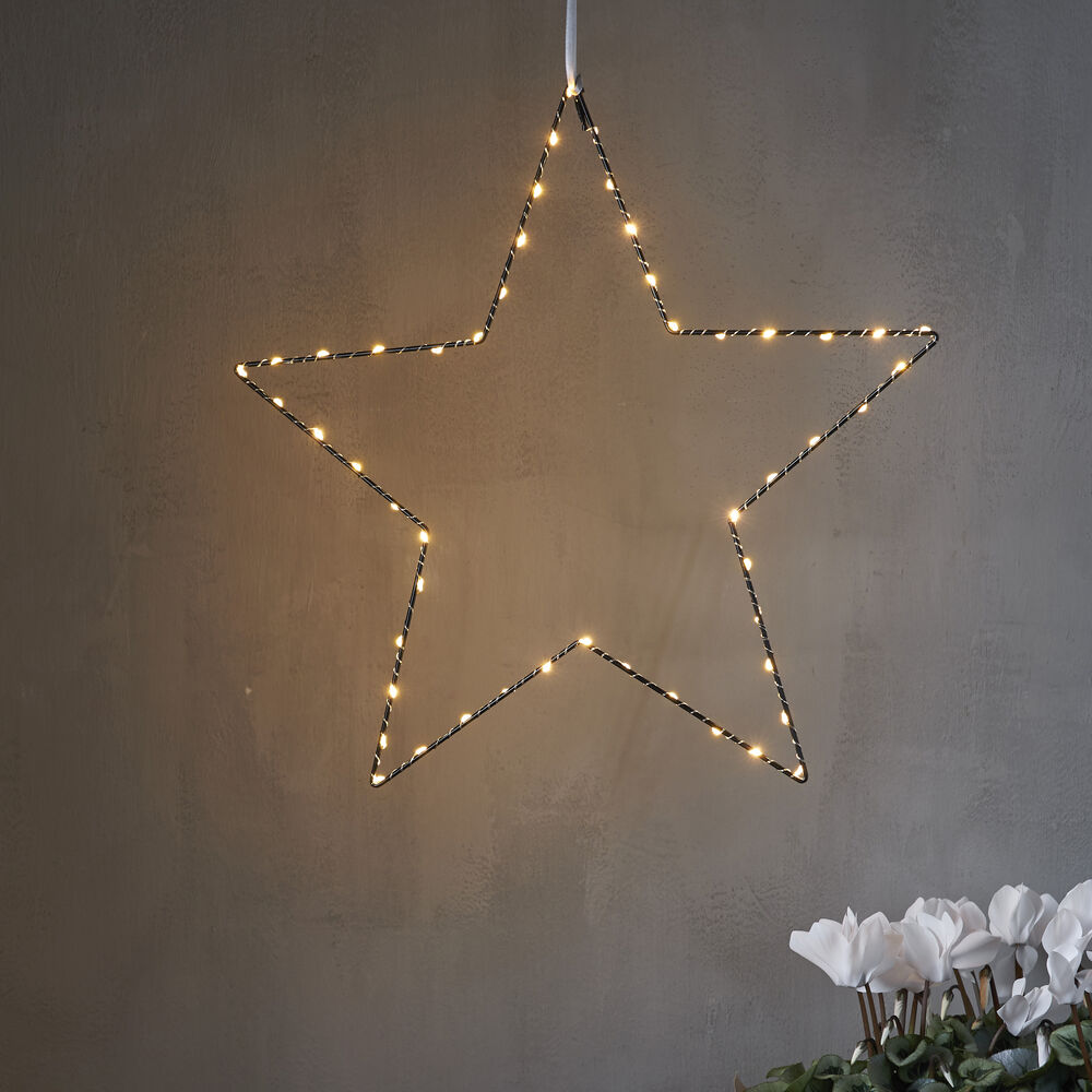 LED-Weihnachtsstern, MIRA, 50 warmweie LEDs,  450