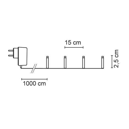 LED-Minilichterkette, 40 x RGB-LED Bild 3