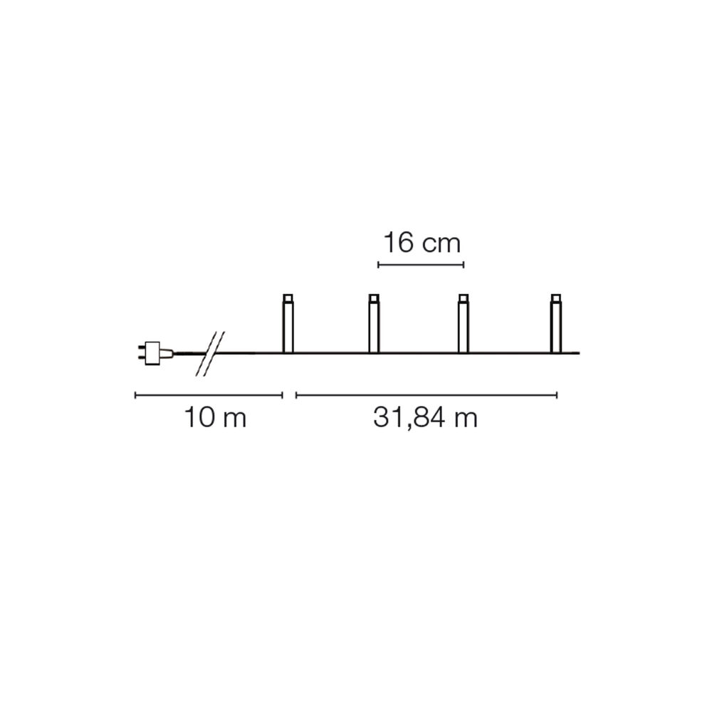 LED-Lichterkette, 200 bernsteinfarbene LED, inkl. Solar-Batteriebox Bild 7