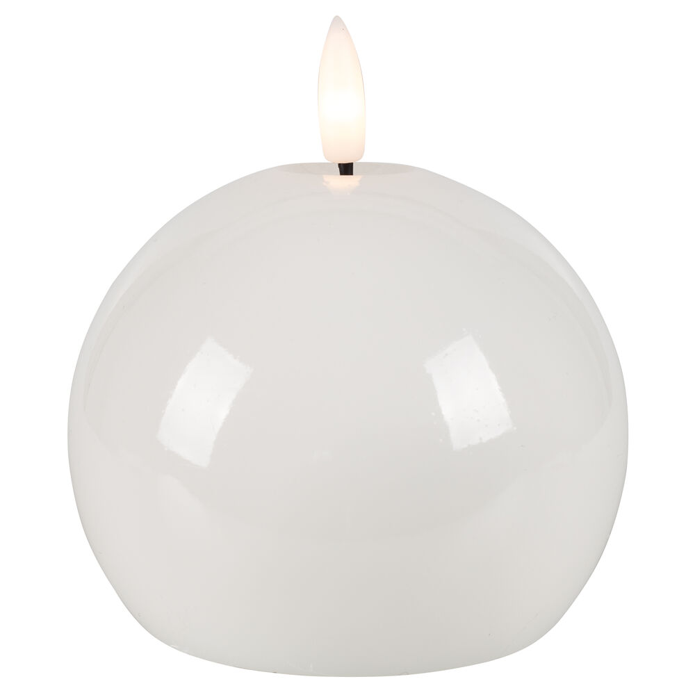 Echtwachskerze, FLAMME SHINE, 1 warmweie flackernde LED