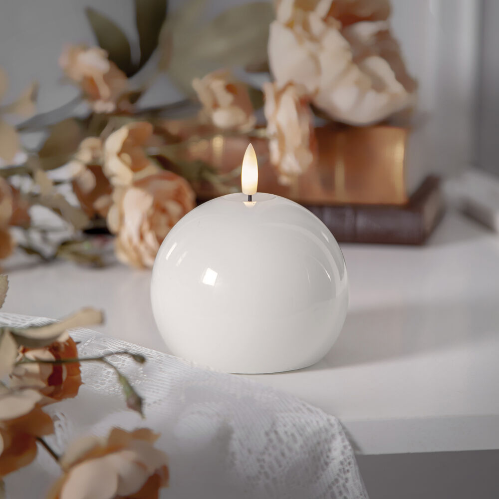 Echtwachskerze, FLAMME SHINE, 1 warmweie flackernde LED Bild 2