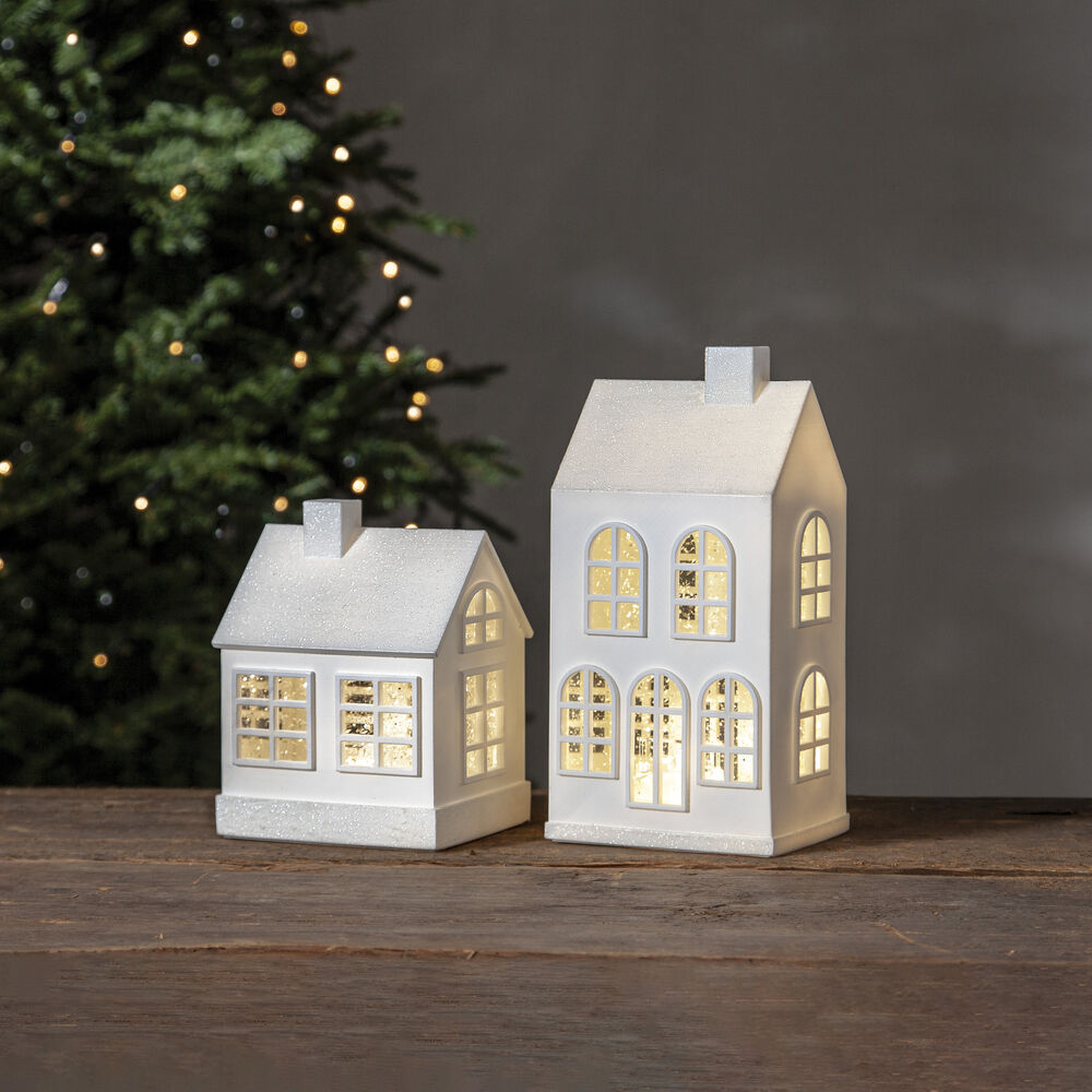 Wasserlaterne, VINTER, Haus, 3 warmweie LEDs Bild 2