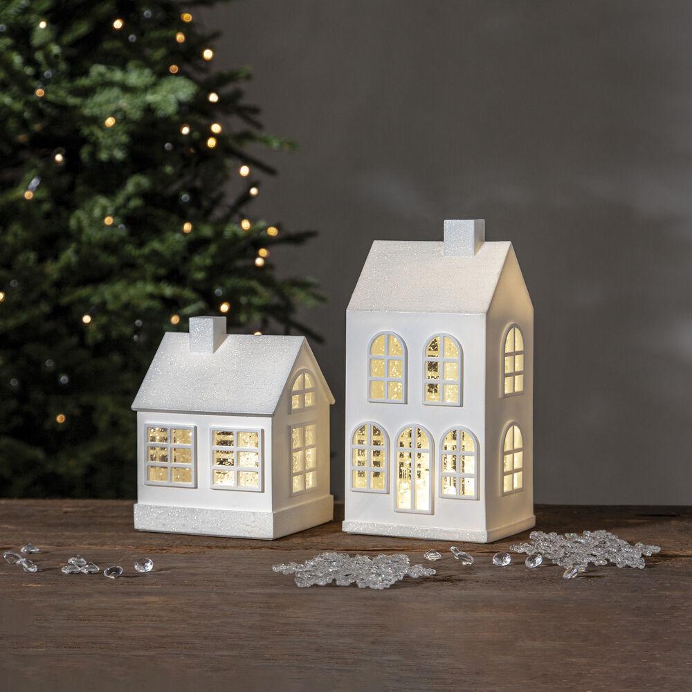 Wasserlaterne, VINTER, Haus, 3 warmweie LEDs Bild 3