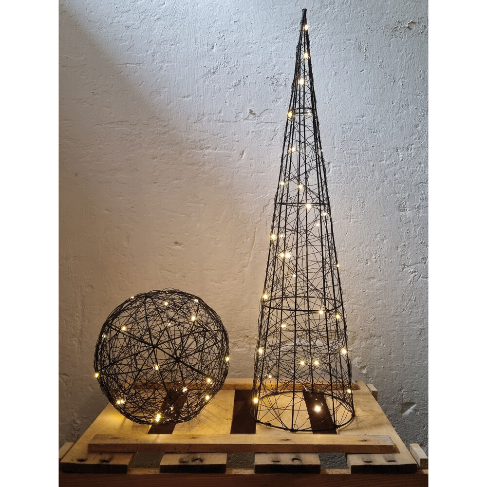LED-Pyramide, 30 warmweie LEDs Bild 2
