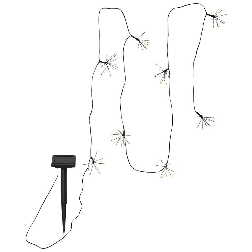 Solar-Minilichterkette, 96 warmweie LEDs Bild 4