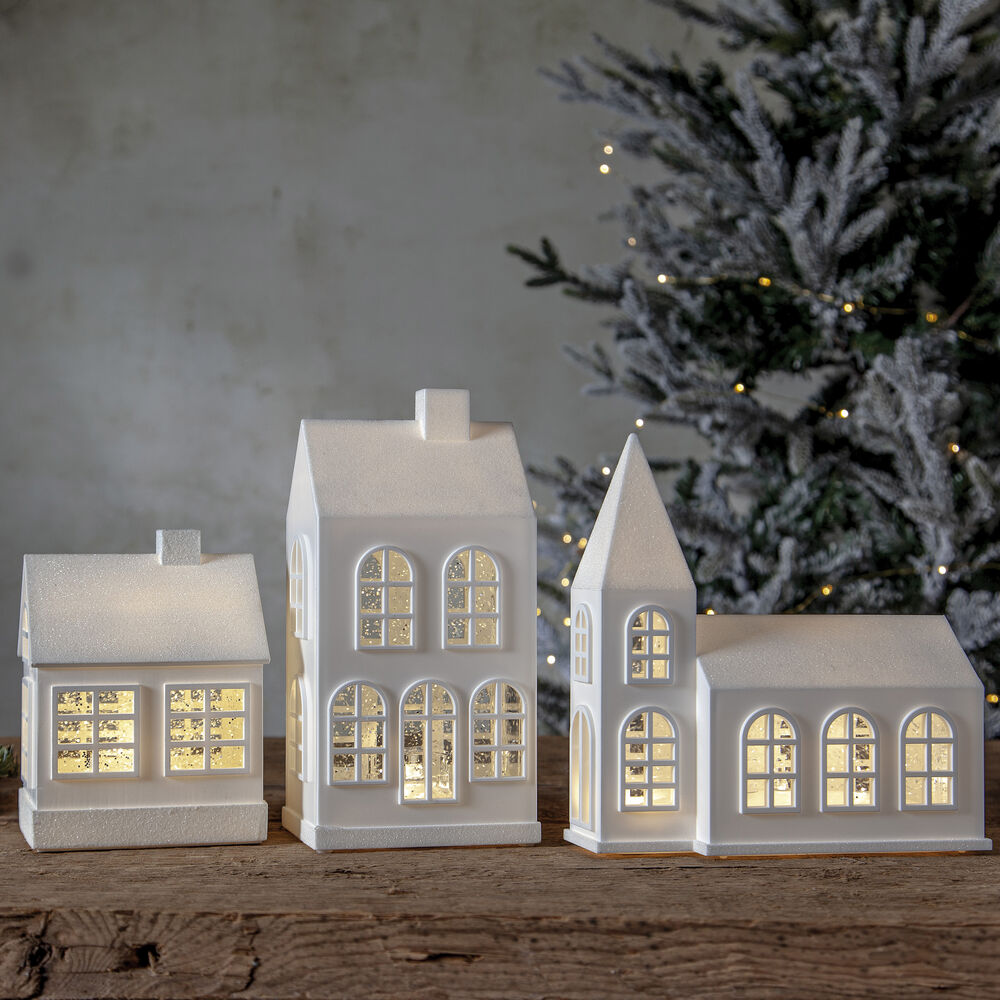 Wasserlaterne, VINTER, Kirche, 3 warmweie LEDs Bild 2