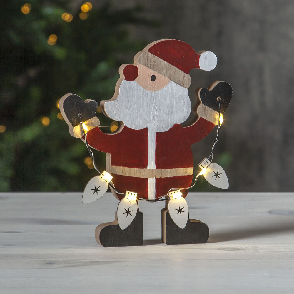 Weihnachtsmann, 6 warmweie LEDs