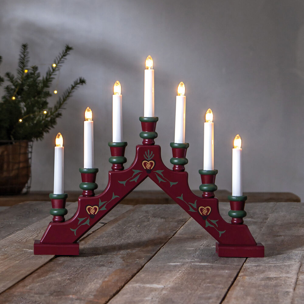 Weihnachtsleuchter, SARA TRADITION, 7 x E10/34V/3W