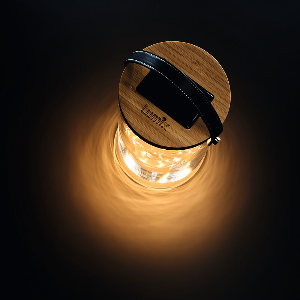 Deko-Gläser, LUMIX LONG, warmweiße LED, mit Solarpanel Bild 3