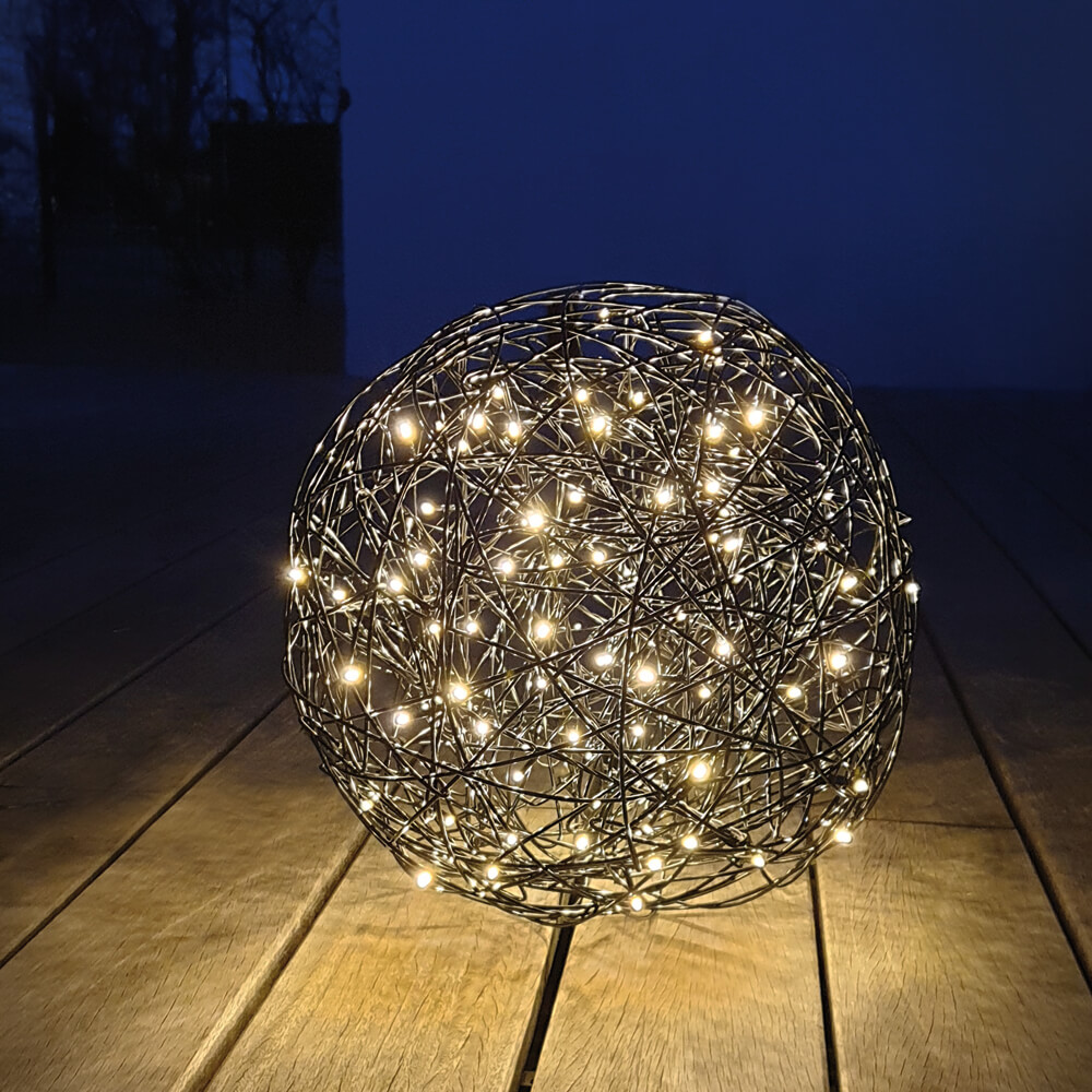 LED-Drahtball, warmweiße LEDs Bild 2