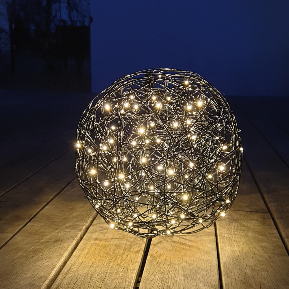 LED-Drahtball, 100 warmweie LEDs Bild 2