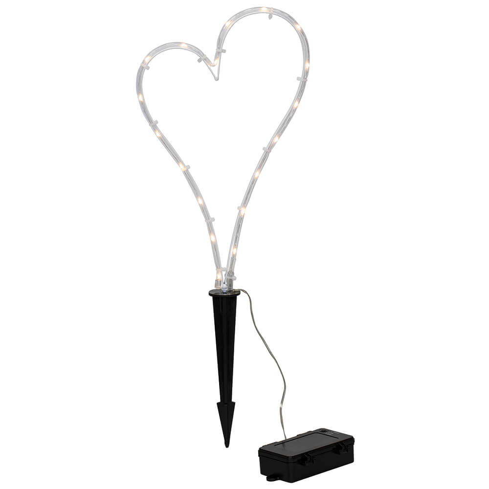 Grablicht, DECORATION HEART, 18 warmweie LEDs Bild 3