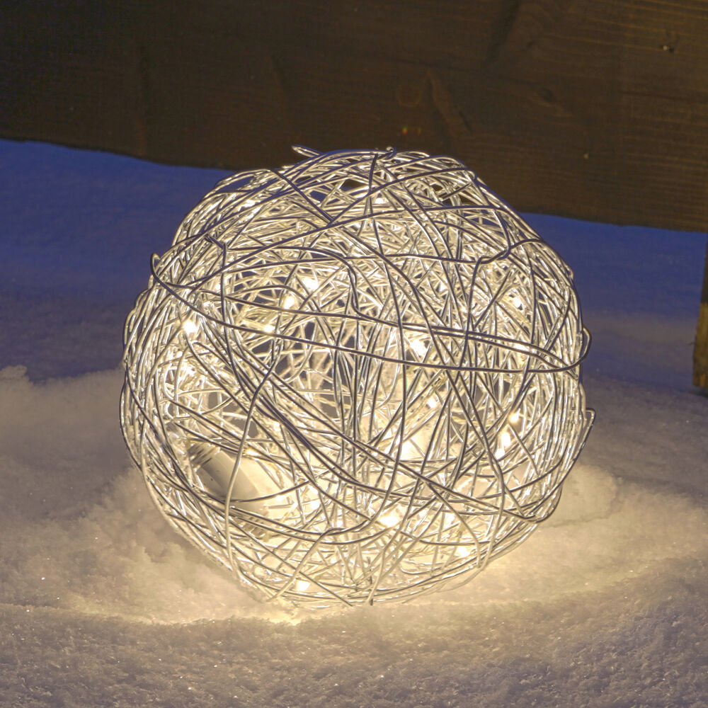 LED-Drahtball, 50 warmweie LEDs Bild 3