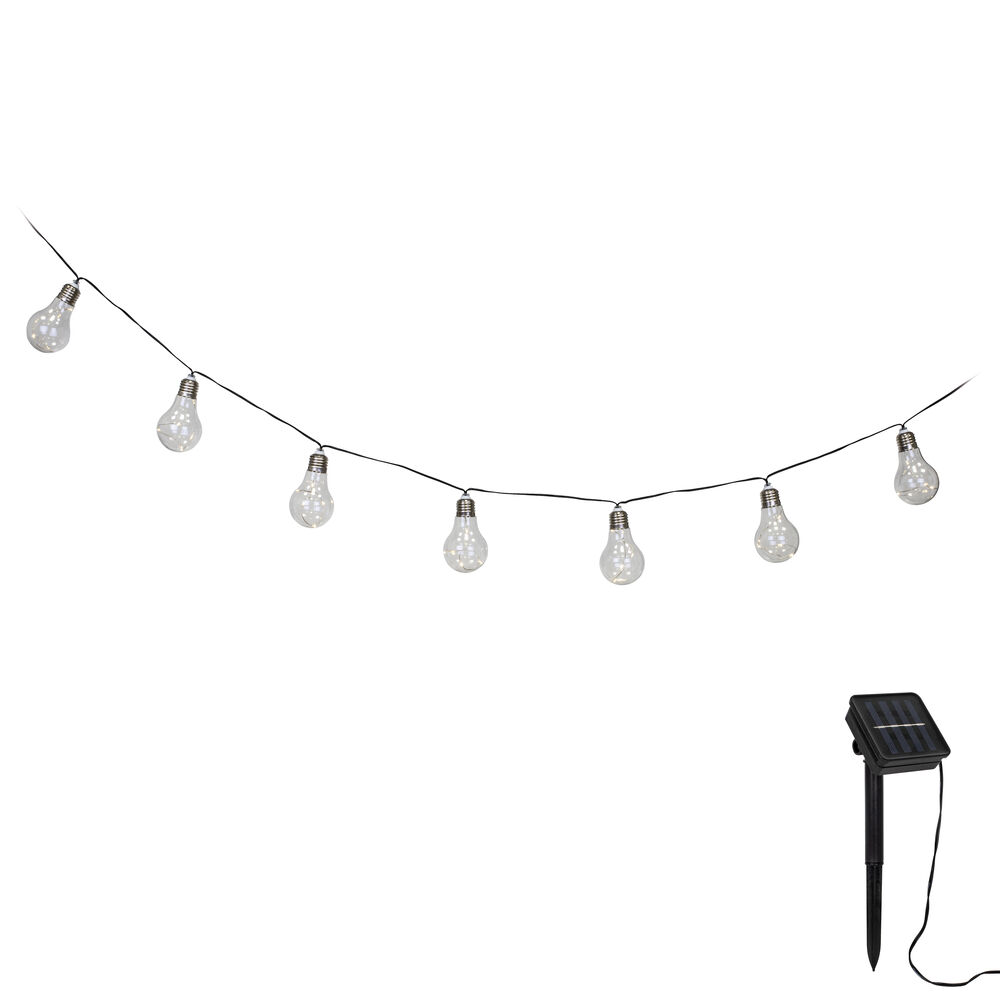 Solar-Lichterkette, MINI BULBY, 10 Birnen mit je 5 LEDs Bild 2