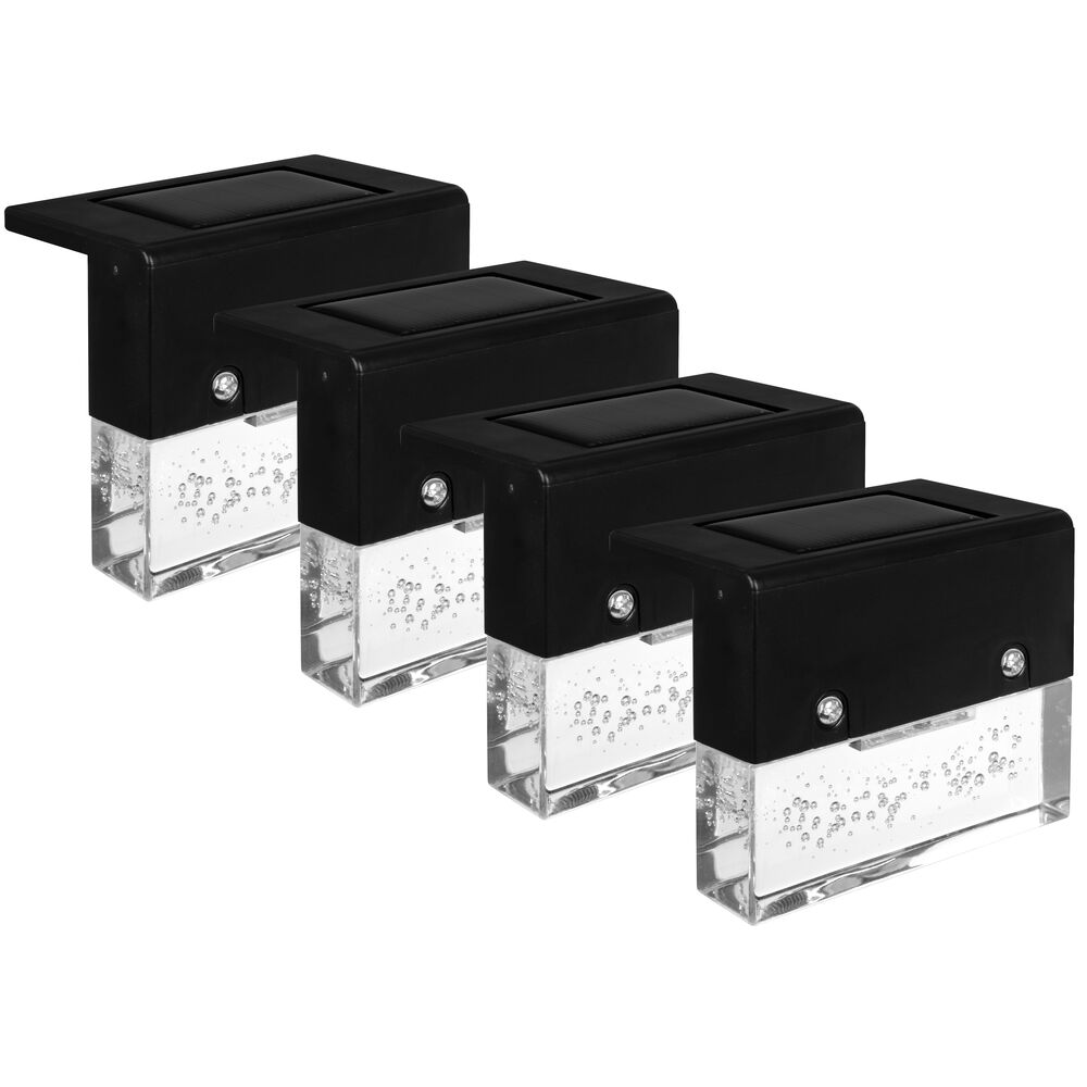 Solarleuchten, BUBBLE FENCE, je 2 warmweie LEDs, 4er-Set Bild 2