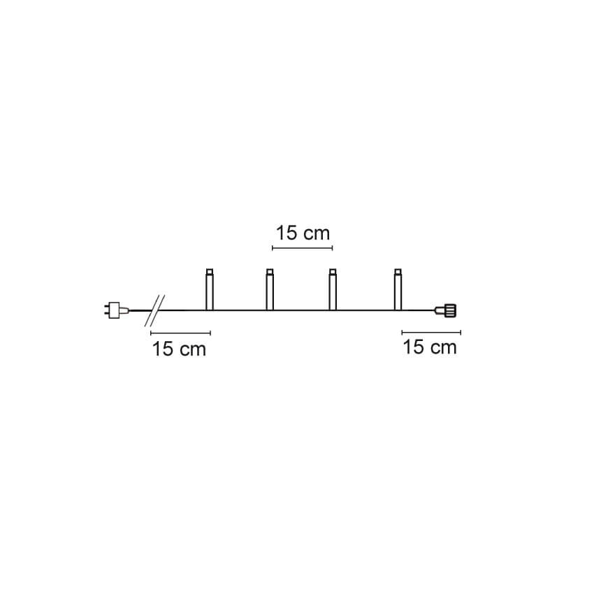 LED-Minilichterkette, LED-LICHTSYSTEM 31V, 100 warmweie LEDs Bild 3