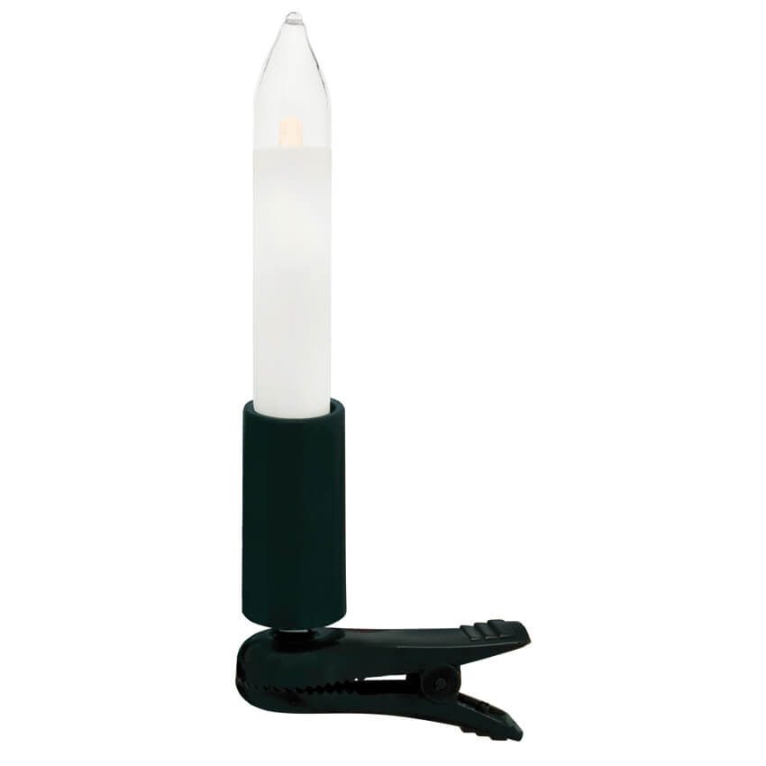 LED-Weihnachtsbaumkette,  klar/elfenbein, LEDs warmwei, mit teilbarem Stecker   Bild 2