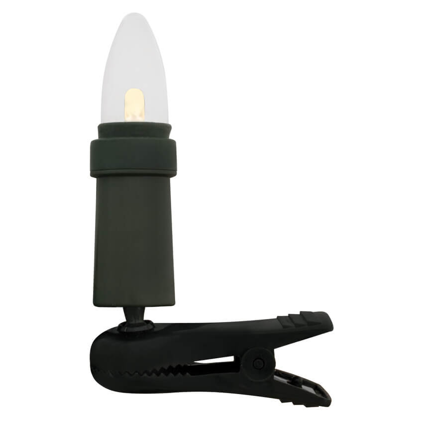Weihnachtsbaumkette,  klar/grn, LED/E10/3V/0,1W, mit teilbarem Stecker Bild 2