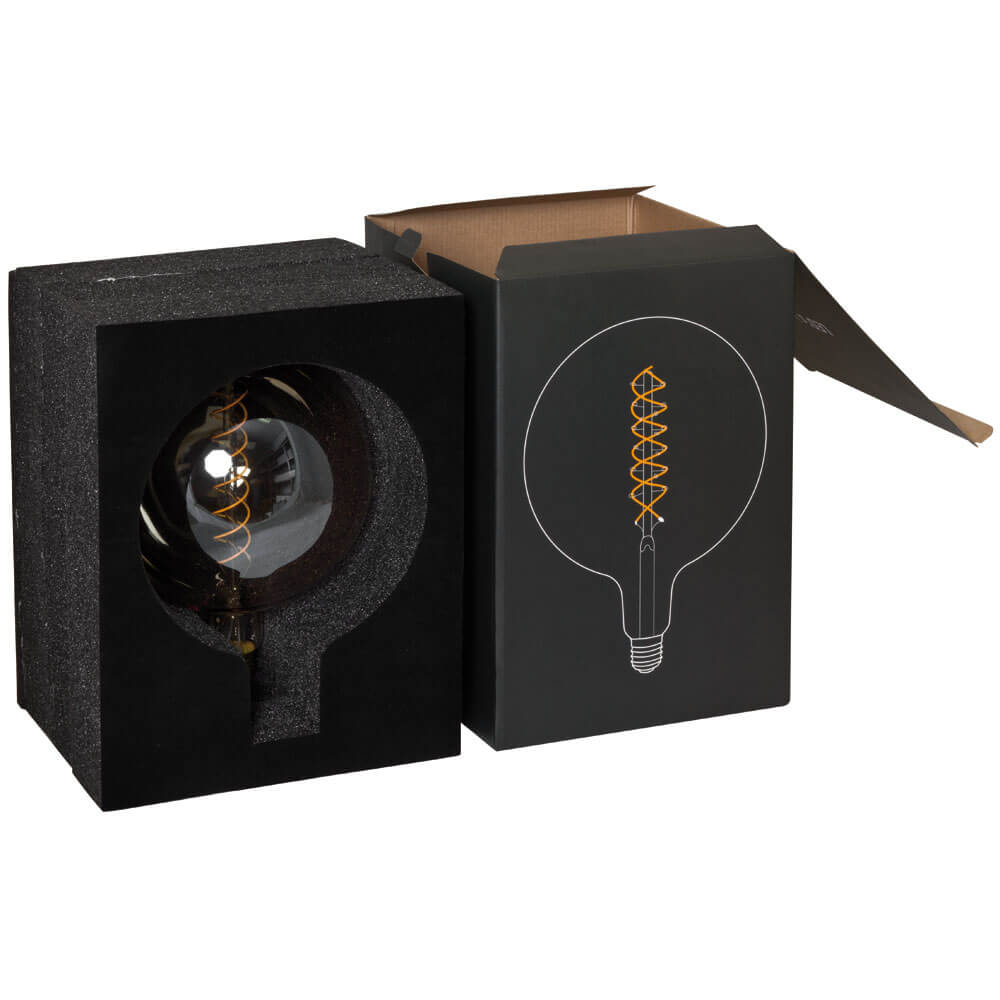Spiral-LED-Lampe, E27/5W (25W), 250 lm, Globe-Form, gold getnt Bild 2