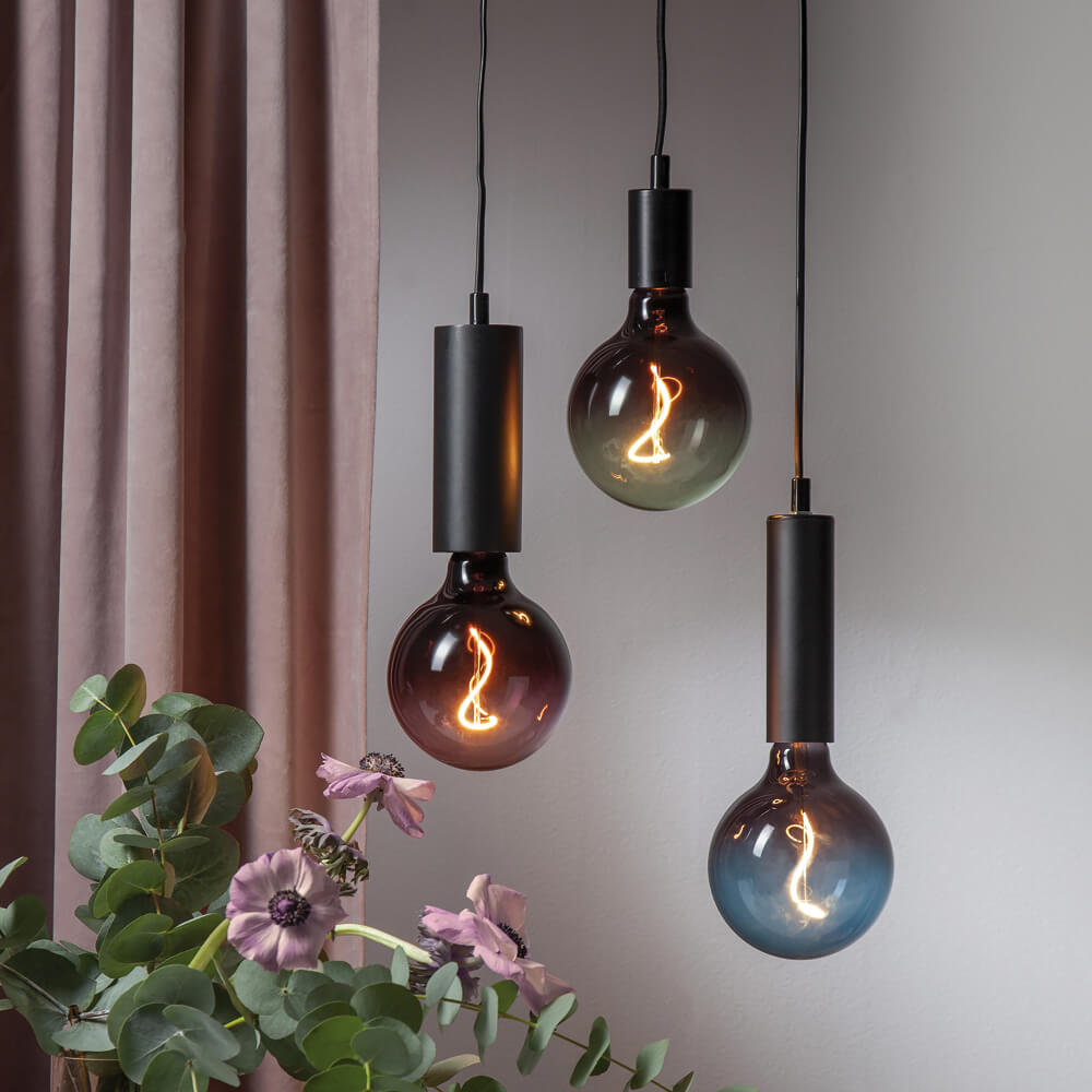 LED-Filament-Lampen, Globe-Form, Rauchglas verspiegelt, E27/4W,  125 Bild 2