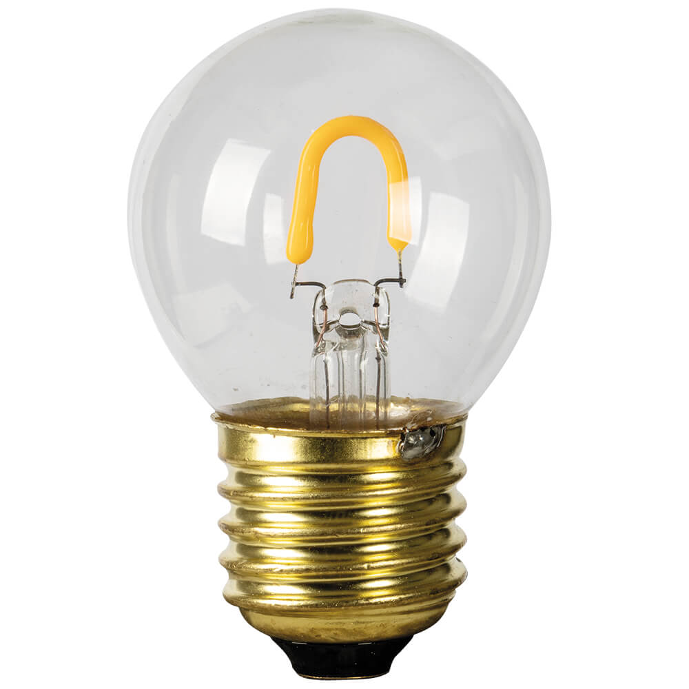 LED-Filament-Lampe, Tropfen-Form, klar, E27/1W, 90 lm, 2400K