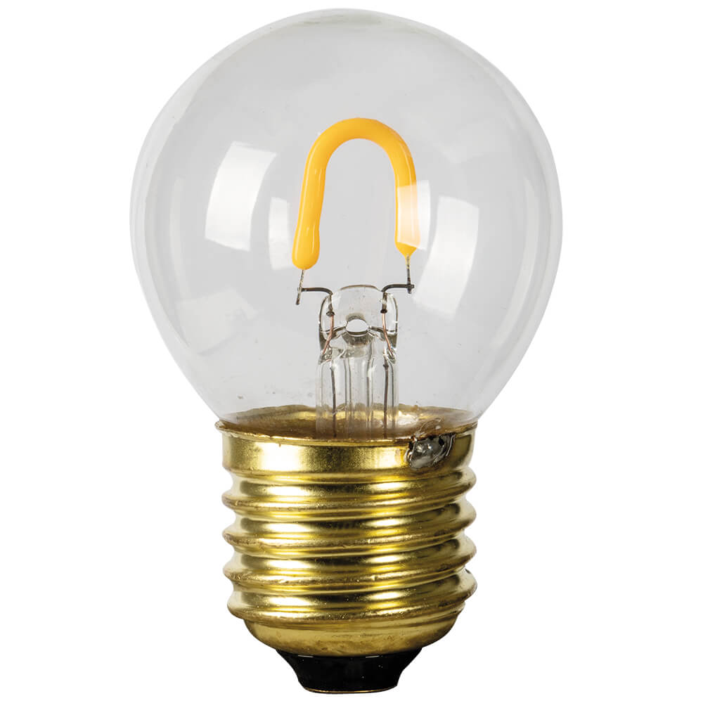 LED-Filament-Lampe, Tropfen-Form, klar, E27/1W, 90 lm, 2400K