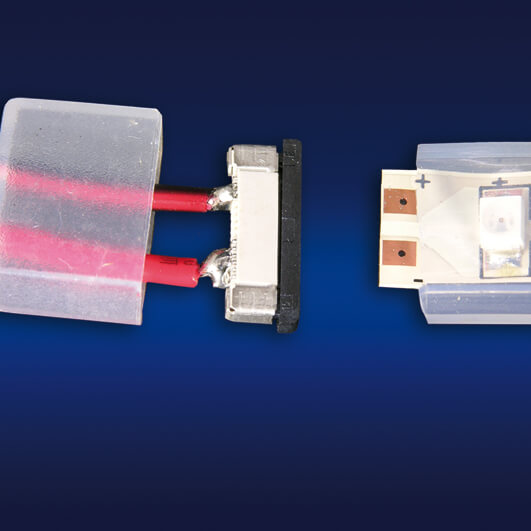 Steck-Einspeisezuleitung fr LED-Flexstreifen mit 3528-SMD-LEDs IP68, ohne Dichtung IP20 Bild 2