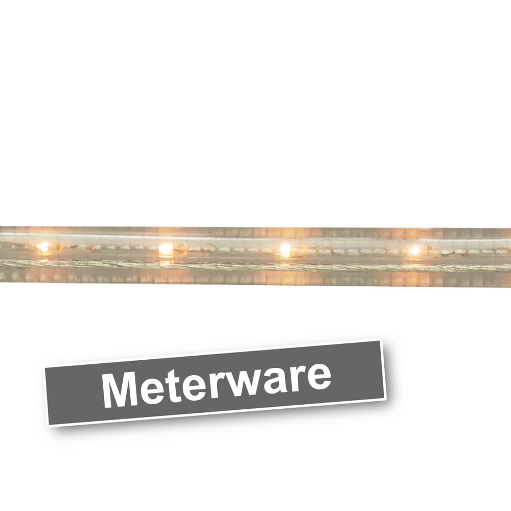 LED-Lichtschlauch 230V, Meterware, 2700K,  30 LEDs/3,4W pro Meter
