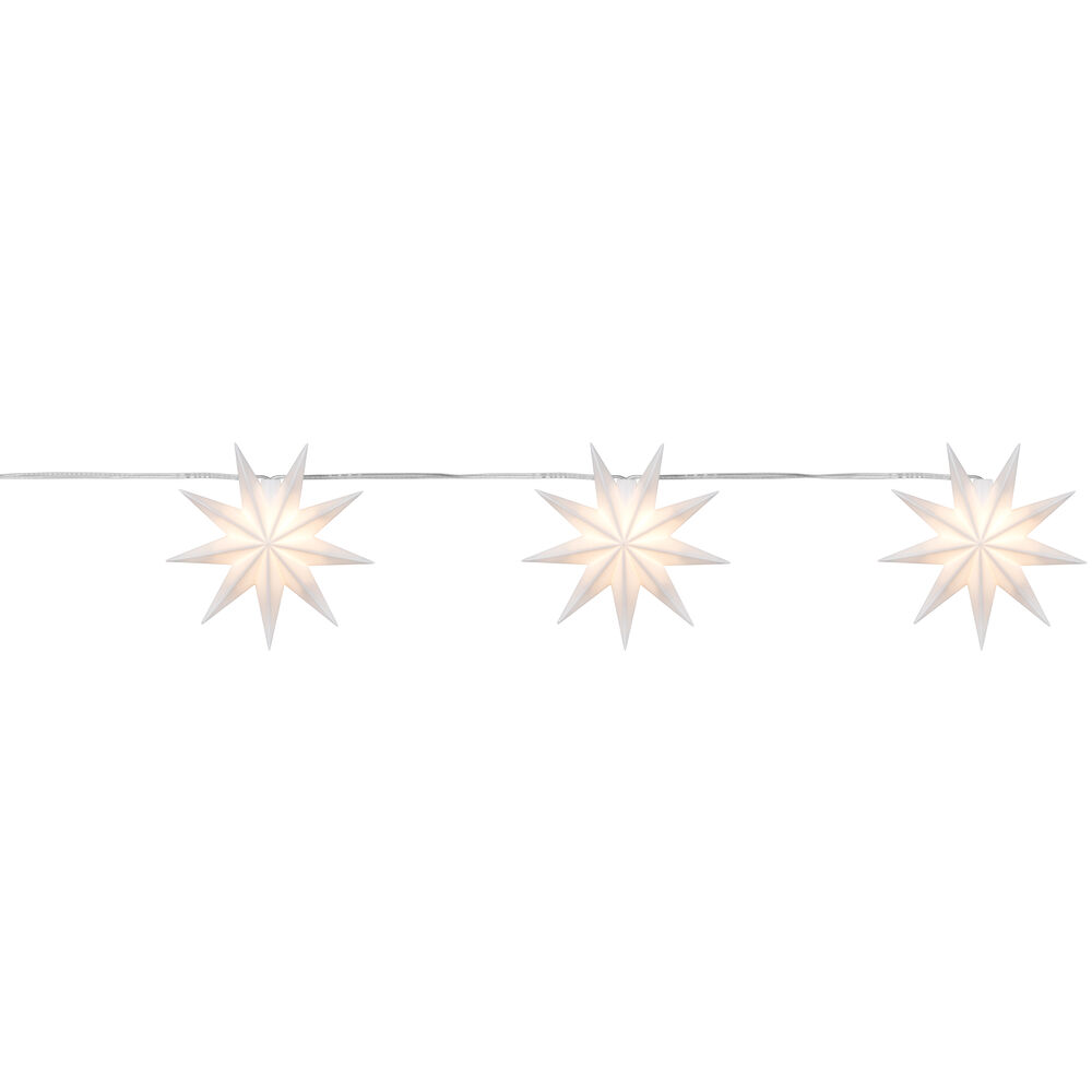 LED-Minilichterkette, 3 warmweie LEDs, weie Sterne,  115 Bild 2