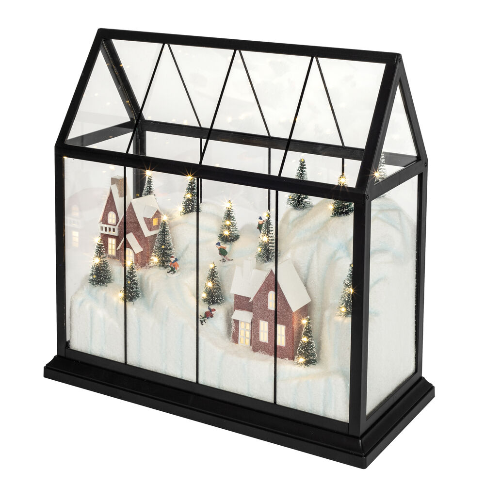 Haus, warmweie LEDs, mit winterlicher Szene Bild 2