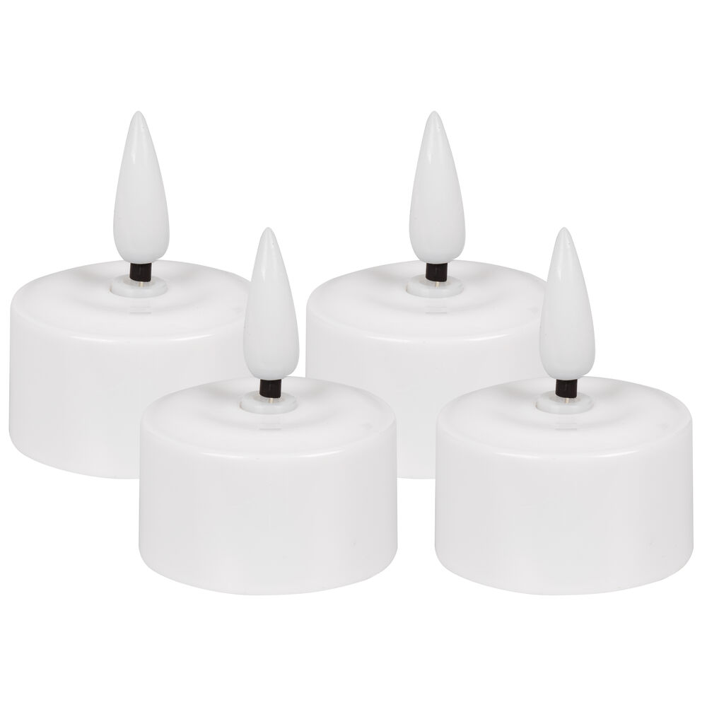 Akku-LED-Teelichter, warmweie LEDs, 4er-Erweiterungs-Set, zu 643137,  40, H 50