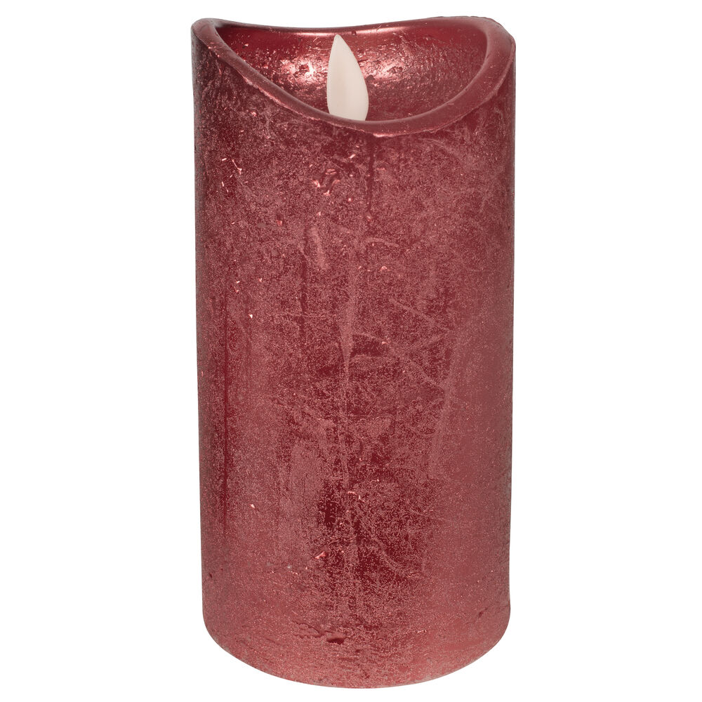 Echtwachskerze, 1 warmweie LED