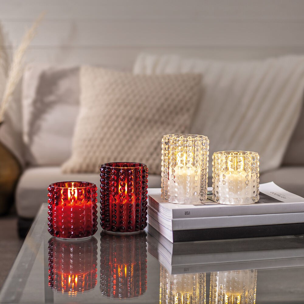 Windlicht, FLAMME DOTTY, 1 warmweie flackernde LED Bild 3
