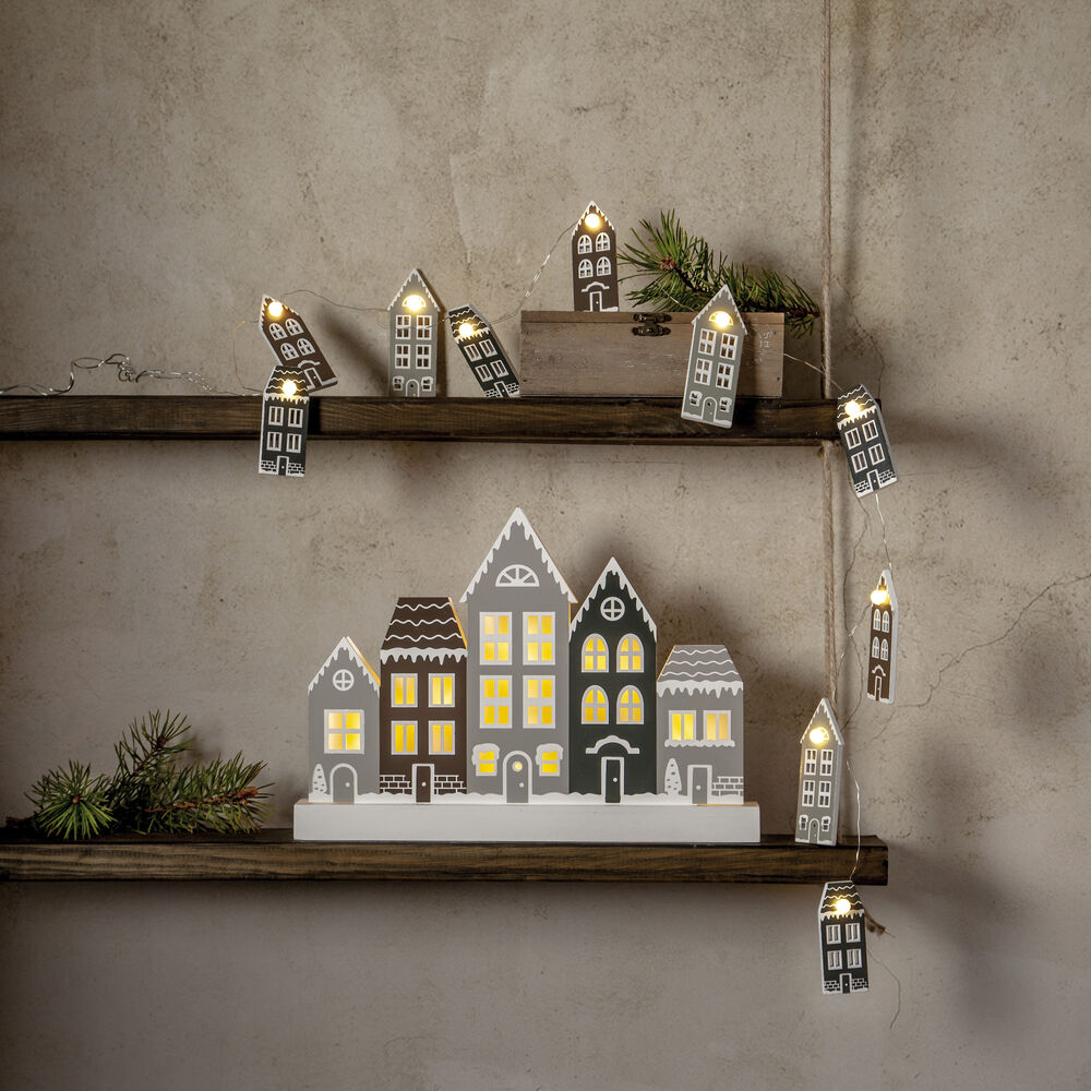 Weihnachtsleuchter, HUSCHEN, 6 warmweie LEDs